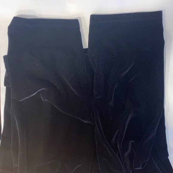 HP🎉Chico's Black Velvet Pull On Elastic Waist Loose Fit Holiday Pants 16 or XL - Picture 2 of 9